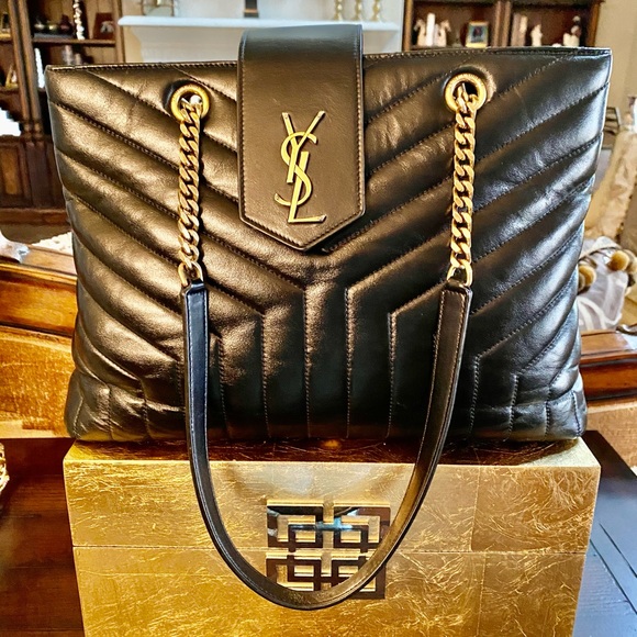 YSL Lou Lou Chevron Matelase Tote Bag - Picture 13 of 13